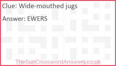 large water jugs crossword clue|large jug with wide mouth.